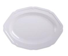 Mikasa antike weiße ovale Servierplatte, 40,6 cm