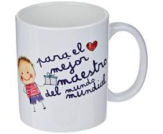 Mopec G115.3.1 Tasse aus Keramik, Motiv: Der Beste Meister in Geschenkbox, Porzellan