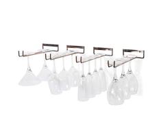 wallniture Stielglas Rack Wein Glas Aufhänger unter Schrank Aufbewahrung Wandhalterung Öl eingerieben