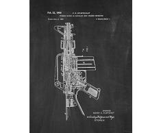 Colt AR-15 Halbautomatischer Patent-Druck M10092 8.5 x 11 Kreidetafel