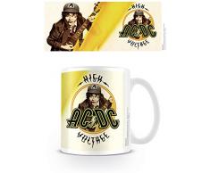 AC/DC Kaffeetassen, Keramik, Mehrfarbig, 7.9 x 11 x 9.3 cm