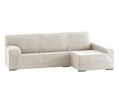 Eysa Dorian elastisch Sofa überwurf Chaise Longue rechts, frontalsicht, Chenille, 00-Ecru, 43 x 17 x 37 cm