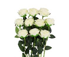 Luyue Kunstblumen Seidenblumen Blumenstrauß Rose Blume Hochzeit Party Home Decor, 10 Stück Stil 1