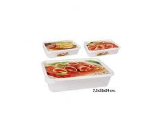 Juypal 16126 vorne LML rechteckig Big Food Aufbewahrungsbox, Modell sortiert, 4,5 l