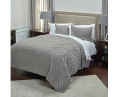 Rizzy Home Steppdecke Elektrisch 90X92 Grau/Braun/Neutral