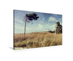 Calvendo Premium Textil-Leinwand 90 cm x 60 cm quer, Prerow Weststrand | Wandbild, Bild auf Keilrahmen, Fertigbild auf echter Leinwand, Leinwanddruck Menschen Menschen