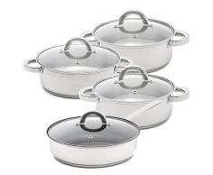 San Ignacio Töpfe und Pfannen 8 tlg. Set Inox Line