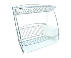 Delfinware Abtropfkorb aus Edelstahl mit 3 Etagen