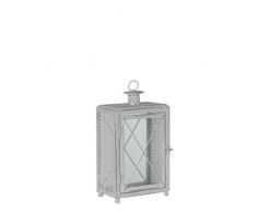 MICA Decorations 1003904 Sky Laterne, Metall, Weiss, 15 x 9 x 22.5 cm