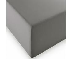 fleuresse Comfort XL-Jerseyspannlaken, GrÃ¶Ãe 100 x 200 cm, passend auch fÃ¼r 90/100 x 200/220 cm, Fb. steingrau, geeignet fÃ¼r Boxspring-Betten und Wasserbetten
