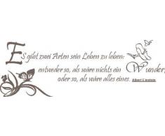 INDIGOS 4051719336641 Wandtattoo, Vinyl, braun, 60 x 10 x 10 cm