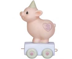 Precious Moments, Heaven Bless Your Special Day, Geburtstagszug Alter 3 Jahre, Porzellanfigur, 142023