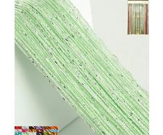 Lbttnny Home Decor Pailletten-Vorhang für Türen, Türgarderobe, 99 x 200 cm, zum Aufhängen, Schrank Schlafzimmer, Wohnzimmer, Trennwand, Fenster, Wand, Hintergrund ohne Perlen, dekorativer Kristall