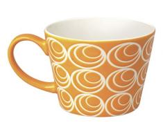 Excelsa Etnika Tasse Jumbo 415 ml, Porzellan, Orange, 11 x 11 x 8 cm