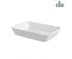 la Porcellana Anghiari RECT. Auflaufform Geschenk-Box, weiß, 35 x 22 cm