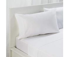 neuen italienischen Tapisserie Betten 1000 Serie Deep Pocket Matratze Bettunterlagen Set Ultra Weich Betten Hotel Qualität 4 PCS Bettlaken Set GOTS zertifiziert 100% Bio Ägyptischer Baumwolle Queen True Weiß Massiv