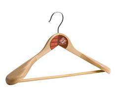 Home Garderobe mit Stange, Holz/Stahl, 40 x 6 x 25 cm