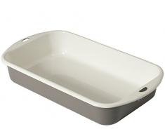 H+H Vintage Rechteck Kuchen Auflaufform, Polnisch, Ecru, 30 x 18 cm