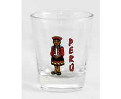 Peru Mädchen Souvenir Shot Glas