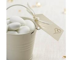 Neviti Contemporary Heart Geschenkanhänger Herz, Crème