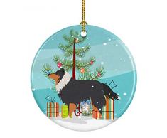 Carolines Treasures Sheltie/Shetland Sheepdog Merry Christbaumschmuck, Keramik, Mehrfarbig