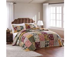 Greenland Home Antik Chic Full 3-teiliges Tagesdecke Set, Baumwolle, Mehrfarbig, King Size