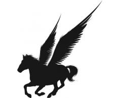 INDIGOS 4051095057420 Wandtattoo w619 Pferd Wandaufkleber in 3 Größen, 120 x 66 cm, schwarz