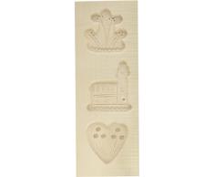 Städter 842045 Spekulatiusmodel Backform, Holz, braun, 25 x 9 x 3 cm,