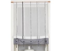 Startex Bändchenraffrollo, Stoff, Grau