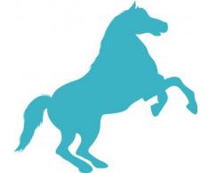 INDIGOS 4051095056836 Wandtattoo w618 Pferd 96 x 53 cm Wandaufkleber in 3 Größen, türkis