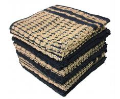 J & M Home Fashions Heather Geschirrtuch Set schwarz