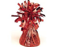 Ballongewicht in Rot in Kegel-Form // 170 Gramm schwer // zum Befestigen von Helium- und Folienballons