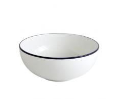 Canteen Salatschüssel, 24 cm Durchmesser, Blau/Weiß