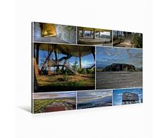 Premium Textil-Leinwand 120 x 80 cm Quer-Format ehem. Pavillon auf der Expo | Wandbild, HD-Bild auf Keilrahmen, Fertigbild auf hochwertigem Vlies, Leinwanddruck von el.kra-photographie