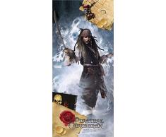 AG Design FTDv 0270 Pirates of the Caribbean Disney, Papier Fototapete Kinderzimmer - 90x202 cm - 1 Teil, Papier, multicolor, 0,1 x 90 x 202 cm