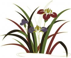 INDIGOS 4051719900729 Wandtattoo MD013 Beautiful sehr schÃ¶ne LotusblÃ¼ten Baum 40 x 32 cm, bunt farbig