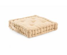 Galileo S.p.A. 2416792 beige Gepolsterte Sitz Kissen – Kissen Gepolsterte Sitzfläche, Stuhl, beige, quadratisch, Einfarbig, Verschluss mit Druckknopf