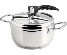 INOXPRAN Kochtopf Druck Edelstahl, Edelstahl, 32 x 21 x 21 cm