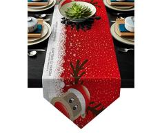 Leinen Jute, Tischläufer Kommode Schals, Küche Tischläufer für Dinnerurch, Urlaub, Partys, Hochzeit, Events, Dekor 13 By 90 Inch Multi-3