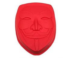 Star Wars Z867360 V for Vendetta Silikonbackform Guy Fawkes Maske, Mehrfarbig