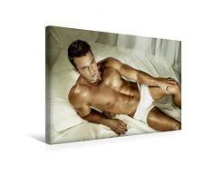Calvendo Premium Textil-Leinwand 45 cm x 30 cm quer, Männer. Sexy und kraftvoll | Wandbild, Bild auf Keilrahmen, Fertigbild auf echter Leinwand, Leinwanddruck: Ästhetischer Körper Menschen Menschen