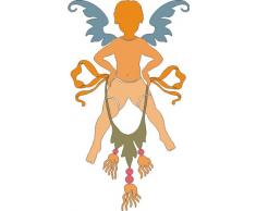 INDIGOS Wandtattoo, Bunt