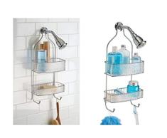 iDesign 47156EU Rain Dusch-Caddy, Durchsichtig, silber