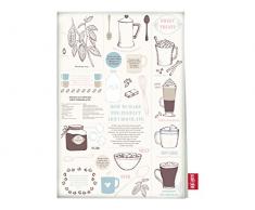 La Cafetière La Kaffeebereiter Hot Chocolate Fakten Geschirrtuch, weiß