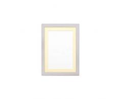 Montiert Konfetti Holz Rahmen Reihe 20 mm Fotorahmen | Bilderrahmen | Poster - m-cnfeti-RNG-2-20 mm - Parent, White Brushed with Ivory Bespoke Mount, 5x5 for 4x4 Pictures