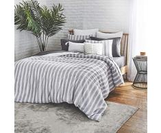 Splendid Home Capitola Schmusetuch und Kissenbezug, Baumwolle, 3-teilig Grau Twin Bettdecken-Set