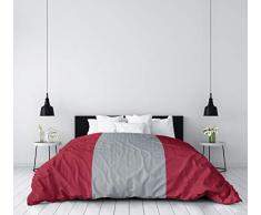 ArtVerse NFS Atlanta Football Stripes Bettbezug, Mikrofaser, 68 x 92 cm, Rot / Silber