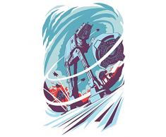 Komar Wandbild Star Wars Classic Vector Hoth | Kinderzimmer, Jugendzimmer, Dekoration, Kunstdruck | ohne Rahmen | WB109-40x50 | Größe: 40 x 50 cm (Breite x Höhe)