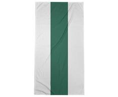 ArtVerse NFS New York Fly Football Stripes Strandtuch, Poly/Baumwolle, 36 x 72, Weiß und Grün