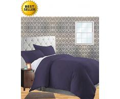 Celine Leinen® Falten & farbbeständige 3tlg Bettbezug Set – Schützt und ihr Tröster/Bettwäsche einfügen, 1500 Reihe Luxuriöser 100% hypoallergen – Super seidig weich, massiv, Mikrofaser, Camel-Gold, King/California king